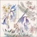 Floral Art Tile Backsplash Ceramic Mural Louise Dragonfly Flower Art POV-CH001   362203347843